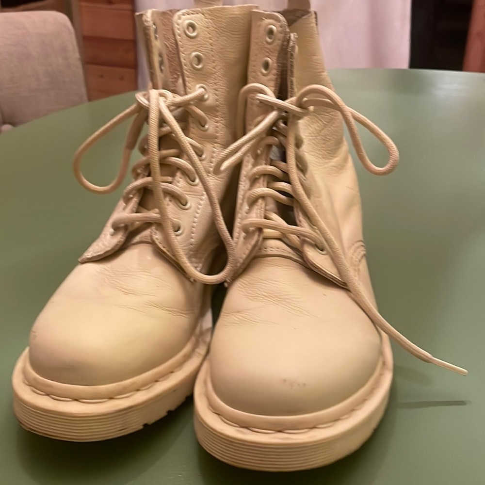 Dr. Martens 1460 Mono Lace-Up Boots white